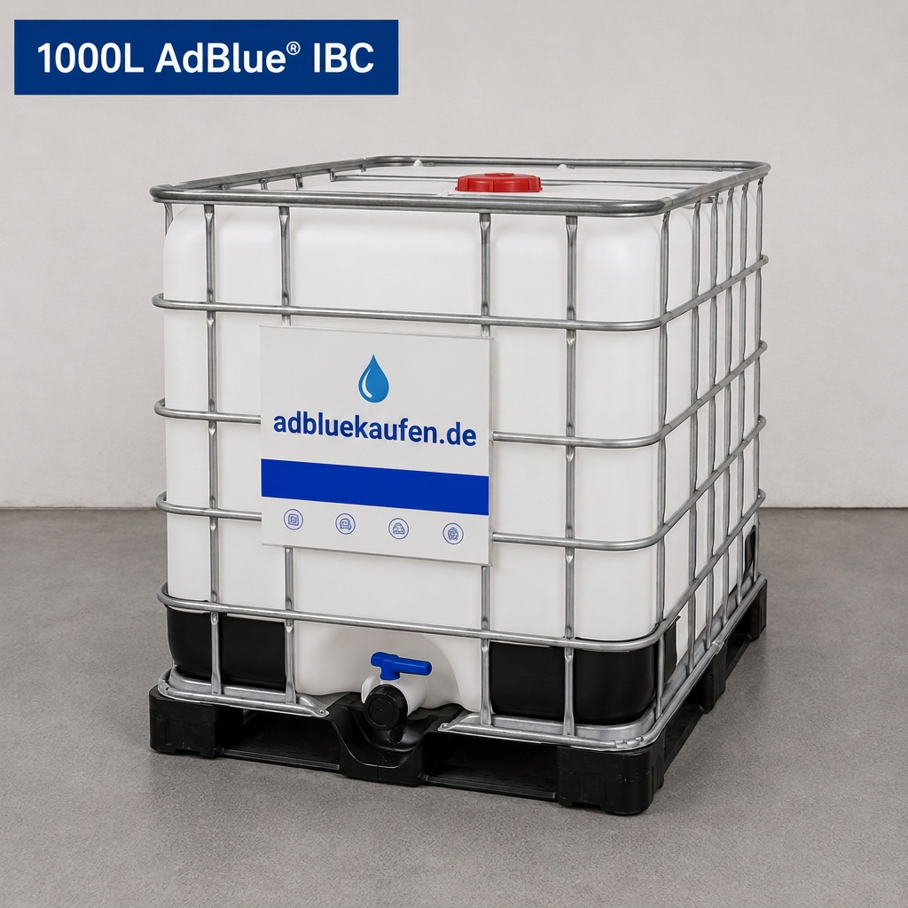 1000 Liter AdBlue IBC Container mit Auslaufhahn